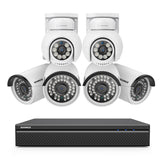 10 Channel 4K PoE Security Camera System, 8MP Bullet & Turret Pan-Tilt IP Cameras, AI Person/Vehicle Detection, Two-Way Audio